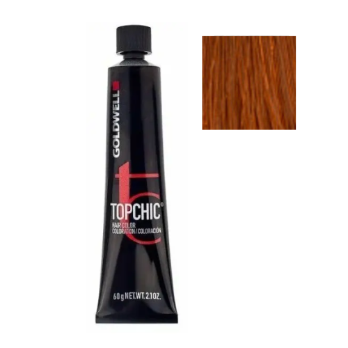 Стойкая профессиональная краска для волос - Goldwell Topchic Hair Color Coloration 8KG (Медно-золотистый блондин)